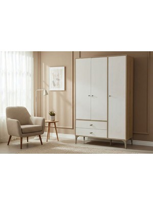 Doressa Haven Wood 3 Kapılı Gardırop