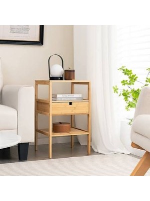 MİEN Mien Bambu Komodin 40*40*67,5 cm