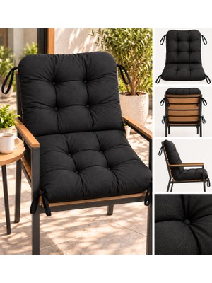 Yuvina 45X88 Sandalye ve Bahçe Koltuğu Minderi, Ortadan Dikişli Konforlu Oturma Minderi