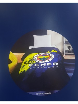 Taç Lisanslı Fenerbahçe Fanatik Tek Kişilik Battaniye