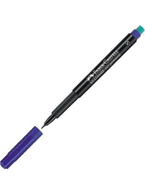 Faber-Castell 1523 Multimark Permanent Asetat Kalemi S Mavi 0.4 mm Uç Kalınlığı 1 Adet