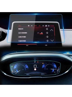Mobilite Peugeot 3008-5008 ile Uyumlu 2016-2024 Model Multimedya ve Gösterge Panel Set 9h Nano Ekran Koruyucu
