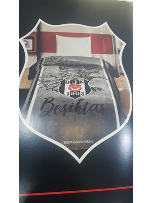 Taç Lisanslı Beşiktaş Kara Kartal Tek Kişilik Battaniye