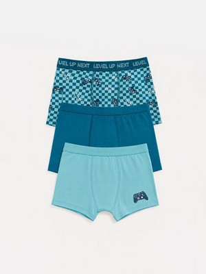 Lc Waikiki Yeni Sezon Mavi Erkek Çocuk Boxer 3'lü