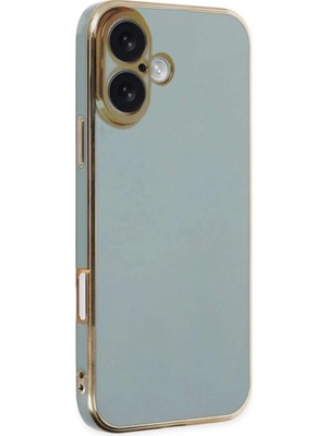 iPhone 16 Kılıf Volet Silikon - Açık Yeşil