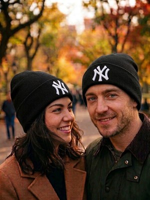 Hamze Ny New York Nakış Kaliteli Dikişsiz Unisex Kışlık Bere