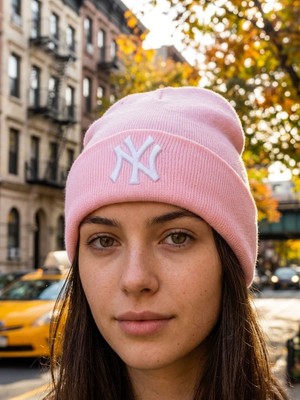 Hamze Ny New York Nakış Kaliteli Dikişsiz Unisex Kışlık Bere