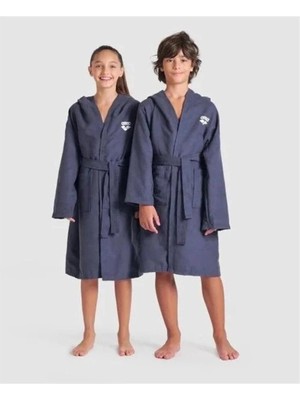 Arena Zeal Jr Robe/navy-Whıte Çocuk Bornozu
