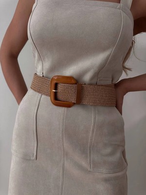Harmony Fashion Kahverengi Kadın Kemer