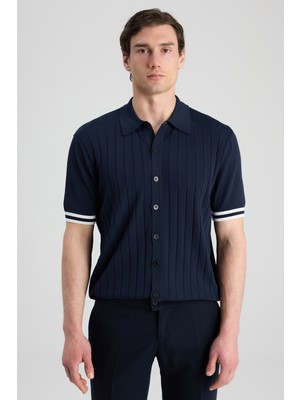 D'S Damat Ds Damat Regular Fit Lacivert Düz Hirka