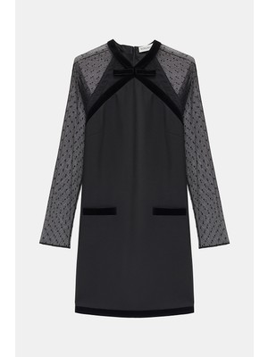Nina Ricci Nına Rıccı Black Mini Dress