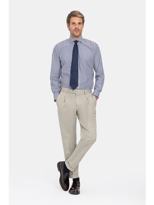 PT01  Vakko By PT01 Ecru Trousers