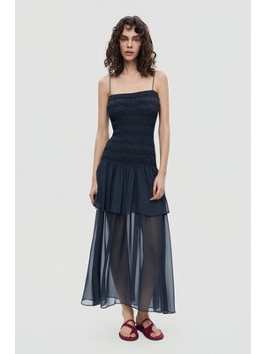 Proenza Schouler Dark Navy Midi Dress
