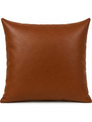 Nurhan Home Collection Siena Deri Kırlent Kılıfı - Deri Kumaş Tekli Dekoratif Kırlent Kılıfı