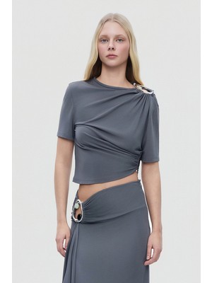 Christopher Esber Chrıstopher Esber Grey Blouse