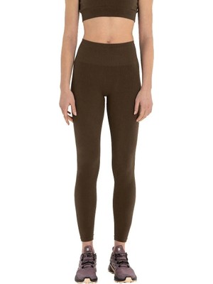 Inguz Seamless Pamuk Yoga Tayt Kahverengi - S/m