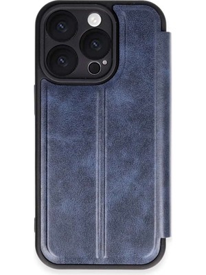 iPhone 16 Pro Kılıf Flip Cover - Lacivert