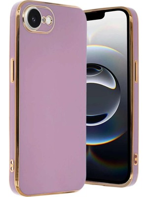 iPhone 16E Kılıf Volet Silikon - Mor