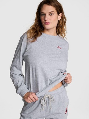 Victoria's Secret Campus Cotton Long-Sleeve T-Shirt