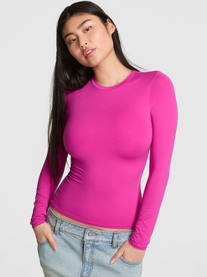Victoria's Secret Base Stretch Long Sleeve T-Shirt