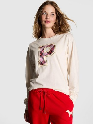 Victoria's Secret Campus Cotton Long-Sleeve T-Shirt