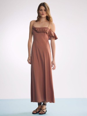 Victoria's Secret Atelier Victoria's Secret x Altuzarra Draped Chiffon Maxi Dress