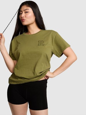 Victoria's Secret Oversized Short-Sleeve Campus T-Shirt