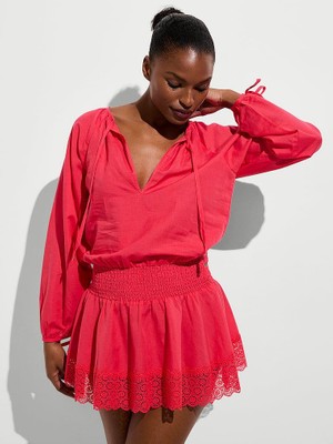 Victoria's Secret Linen Lace Beach Dress
