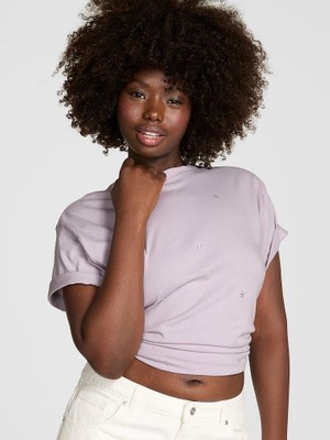 Victoria's Secret Oversized Short-Sleeve Campus T-Shirt