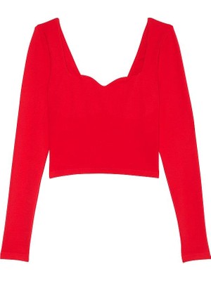 Victoria's Secret Soft Seamless Long-Sleeve Sweetheart Neck Top