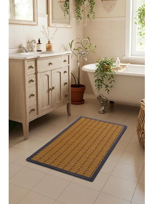 Tr Rattan Kaymaz Banyo Paspası- Su Geçirmez- Çok Amaçlı Mat 50X80 cm