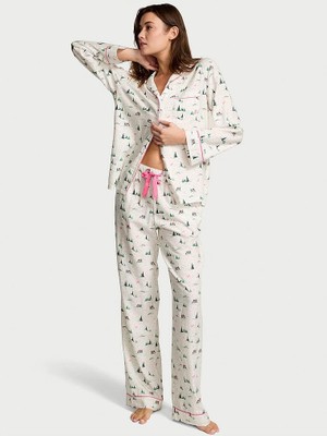 Victoria's Secret Flannel Long Pajama Set