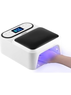 Tr Q9 Şarjlı Manikür Tırnak Kurutucu Uv LED Lamba Protez Tırnak Lambası Beyaz 48W