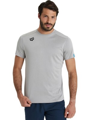 Arena Team Solid Unisex Gri Günlük Stil Tişört 004900550