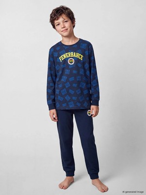 Lc Waikiki Yeni Sezon Lacivert Fenerbahçe Erkek Çocuk Pijama Takımı