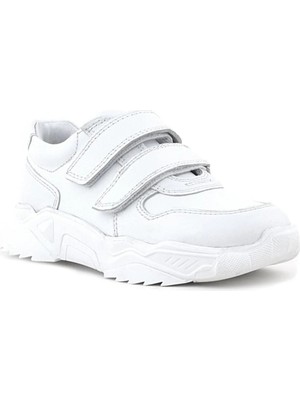 Ortopedikal Rakerplus X3730-BB Beyaz %100 Deri Kız Çocuk Günlük Sneakers Spor Ayakkabı