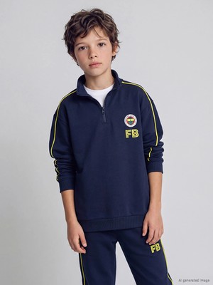 Lc Waikiki Yeni Sezon Lacivert Fenerbahçe Erkek Çocuk Sweatshirt