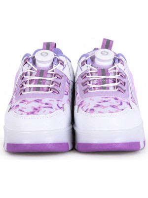 Trender Ndrops Filet Patenli 034 Paraşut Lila Kız Çocuk Sneaker MDE04P034