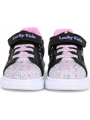 Trender Lucky Kids Patik 5028 Siyah Kız Çocuk Sneaker ENS05C5028
