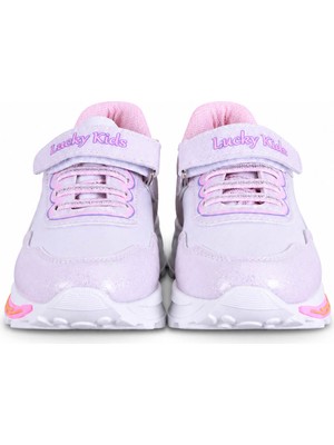 Trender Lucky Kids Patik 3010 Beyaz Kız Çocuk Sneaker ENS05C3010