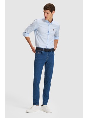 U.S. Polo Assn. Erkek Açık Mavi Slim Fit Jean Pantolon 50325194-DN0013