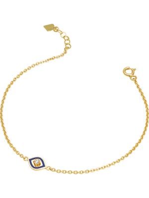 Debora Jewelry 14 Ayar Altın Göz Detaylı Zincir Bileklik