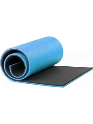 Tr Slipt Çift Taraflı Yoga Minderi ve Spor Matı, 180X61 Cm, 10MM, Mavi