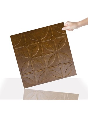Tr 3 Boyutlu Duvar Paneli Kabartmalı Geometrik Yuvarlak Desenli Pvc 41X41 Cm/ 6 Adet /1 M²