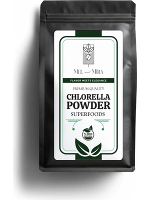 Tr Organik Klorella Tozu 100G, Premium Chlorella Powder (Glutensiz, Vegan, Katkısız)