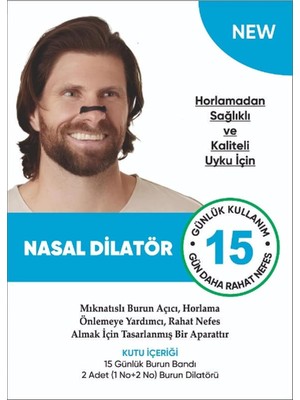 Tr Horlama Önlemeye Yardımcı Nasal Dilatör 2 Adet (1 No+2 No) 45 Günlük Burun Bandı
