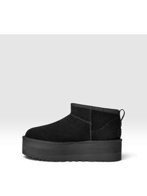 Globalux Women's Classic Ultra Mini Platform Boot - Ugg Classic Ultra Mini Platform Kadın Süet - Deri Bot
