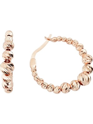 Ema Jewellery Süzme Top Top Halka Küpe