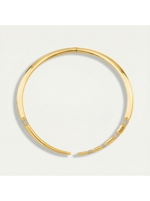 ReGold Vega 14 Ayar Altın Taşlı Choker Kolye