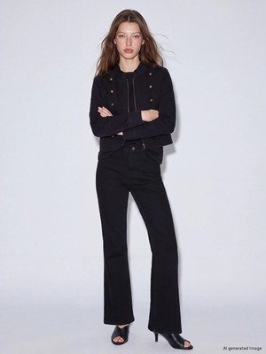Lc Waikiki Yeni Sezon Siyah Flare Kadın Jean Pantolon